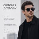 Eiuizah Polarized Aviator Sunglasses for Men Women UV400 Driving Shades | Black/Red/Ice Blue — 3