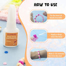 Jewelry Glue for Elastic String, Clear Craft Glue Elastic String Kont Fixing Drip, Bracelet Glue Bracelet Supplies… — 3