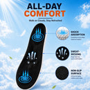 3 Pairs 0.6 in/1 in/1.4 in 4D Cloud Height Increase Insoles, Black, US 9-11 — 5