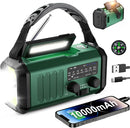 Leaton Hand Crank Emergency Radio, NOAA Weather Radio AM/FM,10000mAh — 1