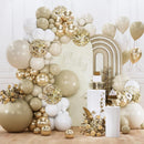 PartyWoo Neutral Balloon Arch Kit 142pcs Different Sizes of 18 12 10 5 Inch | Brown-3305 — 1