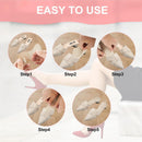 2 Pair Insoles for Heels, High Heel Shoe Gel Insoles Women - Black+beige — 7