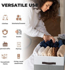 Criusia Extra Large Storage Bins 4 Pack - 16x12in Closet Organizers and Storage Baskets for Organizing Clothes Toy Blanket - Fabric Storage Cubes Containers for Shelves - All Room Organization — 6