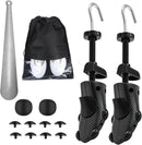 Eachway Pair of Professional 2-Way Premium Shoe Stretcher Tough Plastic Shoe Trees, Adjustable Length & Width Durable Shoe Shaper for Men and Women (Large) | black — 7