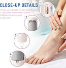 Electric Foot File – Quickly Removes Cracked Heels & Hard Calluses, Rechargeable Pedicure Kit Transforms Rough Feet into Smooth, Sandal-Ready Skin in Minutes — 7