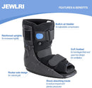 Jewlri Walking Boot for Sprained Ankle, Short Air Walker Fracture Boot, S — 2