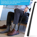 Geelin 2 Pcs 31.5'' Extra Long Metal Shoe Horn for Elderly, Black — 4