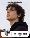 Wireless Earbuds, Bluetooth 5.4 Headphones Bass Stereo/Clear Calls, Black photo 6