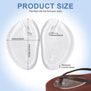 3 Pair Self-Adhesive Silicone Gel Forefoot Cushions Grip Pads Non Slip Pain Relief Sandal Insoles For Thong Slipper Protectors Toe Posts Protectors For Women Men (Transparent) — 2
