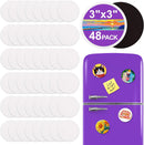 ESRICH 48Pack 3x3IN Round Mini Canvas Magnets, Small Magnetic Paint Canvas | 3 x 3 in (48 Pack) — 1
