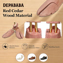 Cedar Shoe Trees for Men, Twin Tube, 6 Pack, Sizes 7-14 — 2