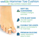 VIVEsole Hammer Toe Crest Cushion & Buttress Pad - Reduces Pressure from 2