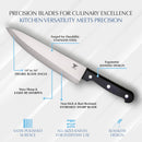Moss & Stone 14 Pcs Kitchen Knife Set with Block, Stainless Steel — 3