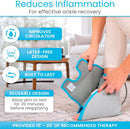 Vive Compression Ankle Ice Pack Wrap for Foot Pain Relief - Soft Cold Brace for Recovering Injuries - Support for Swelling, Sprains, & Fractures - Filled with Reusable Gel, Fits Small & Large Feet — 7