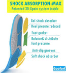 Goofort Gel Insoles Men Women 3D-Xpain™-Max Pain Relief Anti-fatigue insoles Memory Foam Insoles Shock Absorption Comfort Sports inner soles Cushion Shoe Replacement Inserts Heavy-duty-Enhanced insole - 3d-xpain Max Us — 2