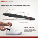 TEGA Carbon Fiber Insole (1 Pair) - for Turf Toe, Foot Fractures, Hallux Rigidus and Limitus - Rigid Shoe Insert for Sports, Hiking, Trekking, Basketball, Running — 4