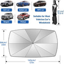 2026 Windshield Sun Shade Umbrella, Foldable Car Sunshade, 99% UV Block — 5