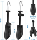 Eachway Pair of Professional 2-Way Premium Shoe Stretcher Tough Plastic Shoe Trees, Adjustable Length & Width Durable Shoe Shaper for Men and Women (Large) | black — 3