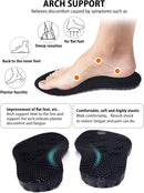 4D Cloud Insoles for Men, Arch Support Insoles, Memory Foam Insoles, Steppers Insoles Shock Absorption and Cushioning Sports Shoe Insoles for Standing All Day (Graphene Black, Men 8-14（12.4 Inch) — 4