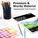 Hapikalor 9"x12" Watercolor Paper, 140lb/300gsm Water Color Paper, Black | 9" x 12" Pad — 4