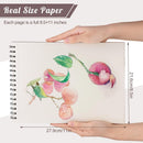 8.5 × 11 Sketch Book, Spiral Bound, 50 Sheets, Acid-Free Drawing Pad | Reddish brown | 8.5 x 11inch(1 Pack) — 8