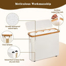 Toilet Paper Storage Basket with Lid - The Ultimate Bathroom Organizer, Free Standing Toilet Paper Holder for Up to 9 Mega Rolls, Toilet Tissue Storage Bin with Handle for RV Closet, Beige — 3