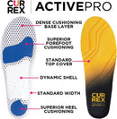 CURREX ActivePro Insoles for Walking, Working, Standing, Dance, Running & Other Sports Shoes, Arch Support Inserts to Help Reduce Fatigue & Ankle & Heel Pain for Men & Women (High Arch, Medium) - Blue — 3