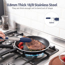 U-Taste Kitchen Tongs for Cooking, 600ºF Heat-Resistant, 3Pcs/Midnight Blue — 5