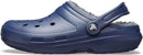 Crocs Unisex Adult Classic Lined Clog – Navy/Charcoal — 4