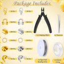 1200Pcs Crimp Beads Supplies for Jewelry Making, Including Crimp covers, Crimp Tubes, Bracelet Clasps and Closures,… — 2