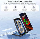 Fast Wireless Charger,Desk Wireless Charging Stand with 20W PD USB Adapter for Samsung Galaxy S25/S24/S23/S22/S21/Note 20,Pixel 8/7 Pro,for iPhone 17 Pro Max/17 Pro/17/16 Pro Max/16/15/14/13/12,Black photo 5