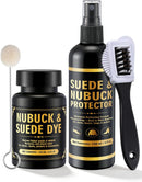 Lounsweer Black 8oz Suede & Nubuck Dye and Waterproofing Spray Kit — 1