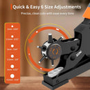 XOOL Revolving Punch Plier Kit, Leather Hole Punch Set for Belts, Watch Bands, Straps, Dog Collars, Saddles, Shoes, Fabric, DIY Home or Craft Projects, Heavy Duty Rotary Puncher, Multi Hole Sizes Make | Upgrade — 2