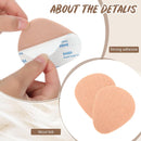 Ramede 120 Pieces Metatarsal Foot Pads Bulk, Felt Feel Ball of Foot Cushions for Women and Men,Dancer Metatarsal Pads for Pain Relief Forefoot Adhesive Cushion, 1/4 Inch Thick, Skin Color 4