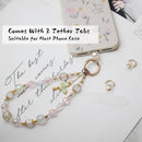 Beaded Phone Wrist Strap, Crystal Key chain Wristlet, Cute Purse Bag Charms photo 3