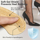 Dr. Shoesert Soft Gel Heel Grips for Shoes Too Big (4 Pairs + Shoehorn) - Beige — 5