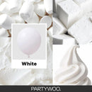 PartyWoo White Balloons 130pcs Matte White Latex Balloons Different Sizes | White-y13 — 2