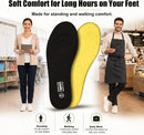 riemot 2 Pairs Memory Foam Insoles for Men 8mm Cushioning Black US10/EU43 - Black 2 Pairs — 6
