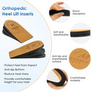 Adjustable Orthopedic Heel Lift for Leg Length Discrepancies and Heel Pain,Sports Injuries,and Achilles tendonitis,Height Increase Insoles - Brown — 3