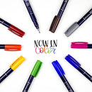 Tombow 56429 Fudenosuke Colors Brush Pens, 10-Pack. Hard Tip Fudenosuke Brush Pens in Assorted Colors for Calligraphy and Art Drawings | 1 Count (Pack of 10) — 2
