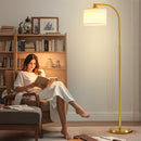 Tall Floor Lamp for Living Room,65'' Modern Standing Lamps with 9W LED Bulb,Elegant Floor Light with Fabric… — 7