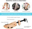 WEST LIGHT 2 Way Cedar Shoe Trees Wooden Shoe Stretcher,Adjustable Large Size for Men and Women, Wood Shaper Set of 2 Stretches Length & Width,Woman's Size 10 to 13.5 Man's Size 9 to 13. — 4