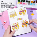 MeiLiang 48 Colors Watercolor Paint Set with Brush | Solid Set 48 Color — 4