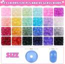 720pcs Abacus Glass Beads for Bracelet, Rondelle Beads for Jewelry Making — 4