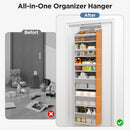 6 Tiers Over The Door Organizer, Behind The Door Storage Hanging Shelves — 8