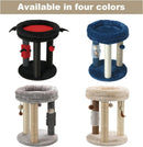 MECOOL 4in1 Small Cat Tree,Scratching Post with Tower Soft Bed, Sisal Carpet Jute Posts with Three Hanging Ball Toys and Massage Brush for Indoor Cats — 6