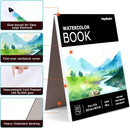 Hapikalor 9"x12" Watercolor Paper, 140lb/300gsm Water Color Paper, Black | 9" x 12" Pad — 2