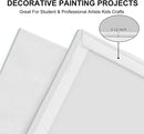 Artkey Canvas Boards for Painting 8x10 Inch 12 Pack, 10 oz Primed 100% Cotton White Blank Canvases for Painting, Art Supplies Paint Canvas Panels for Acrylic Oil Watercolor Tempera Paints | 12-Pack | 8"x10" — 2