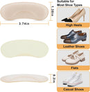 6 Pairs Heel Cushion Pads for Big & Loose Shoes, Protectors for Blisters & Heel Pain, Anti-Slip Grips to Make Shoes Fit Tighter (Beige) — 2