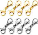OHINGLT Double Lobster Clasp Necklace Extender Connector Bracelet Extension, Gold and Silver Lobster Claw Clasps for… — 1